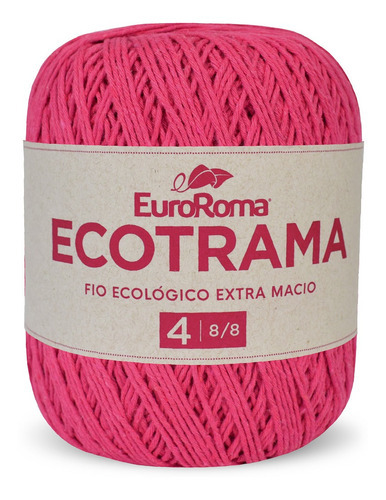 Barbante Ecotrama 8/8 200g 340m Euroroma Cor Pink