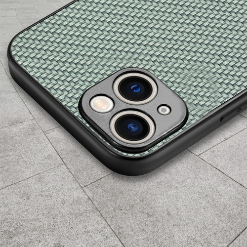 Funda Para Huawei, Textura De Piel De Fibra De Carbono Combinada Con Tpu, Acolchado Ultrafino, Color Verde