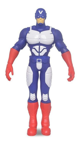 Imagem 1 de 5 de Boneco Articulado Grande Capitão Universal C/ Máscara Menino