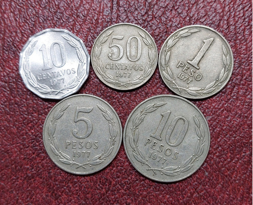 Lote 5 Monedas Chilenas