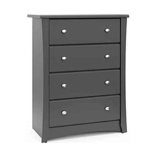 Media Luna 4 Gavetas, Grises Niños Dresser Dormitorio Con 4 