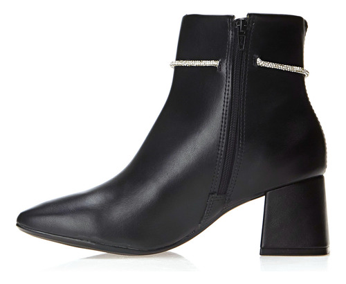 Bota Casual Feminina Salto Médio Cano Curto Vizzano