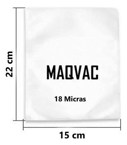 Embalagem A Vacuo Np 15x22 18 - Kit 1.000 Unid - Sacos Lisos