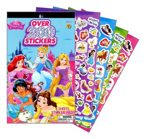 Disney - Pegatinas De Princesas De Disney (200 Unidades)