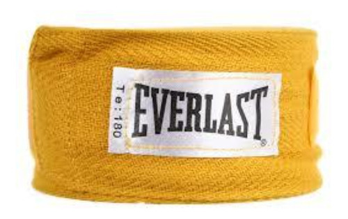 2 Vendas Everlast Algodón 100% Elite Para Box Dorado X4456g