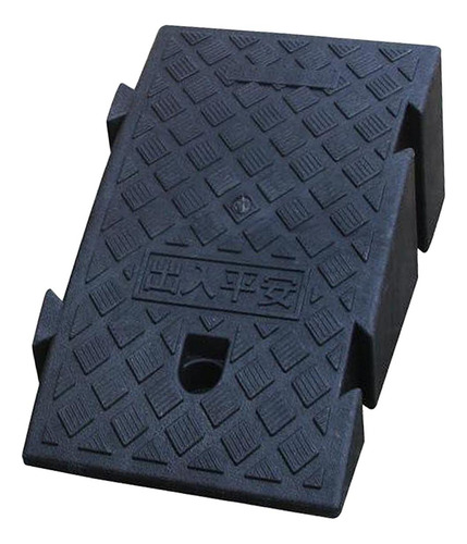 Rampa De Umbral Para Silla De Ruedas De Bicicleta 16cm Negro