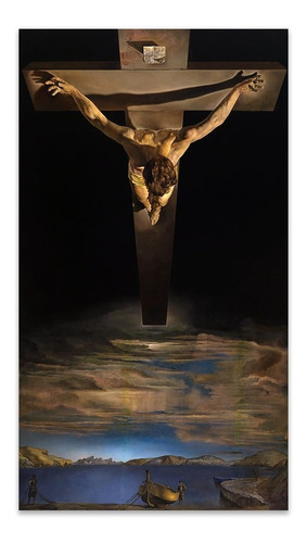 Cuadro Canvas Cristo De San Juan De La Cruz 50x90 Dali M Y C