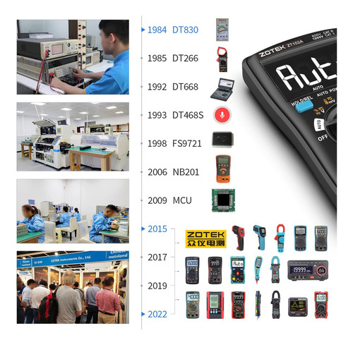 Multímetro Digital True Rms Con Rango Automático, 6000 Unida