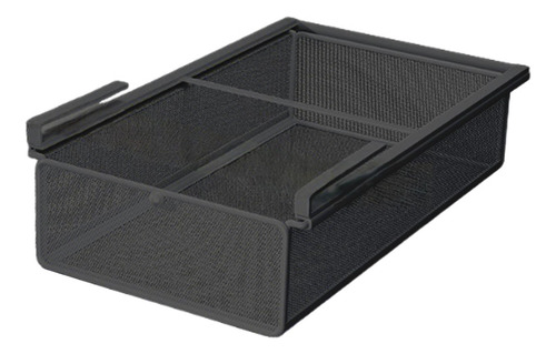 Cesta De Alambre Extraíble Con Cajón Colgante S Negro
