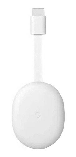 Imagen 1 de 6 de Google Chromecast with Google TV de voz 4.ª generación 4K 8GB snow con 2GB de memoria RAM