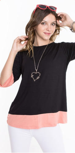  Blusa Remera Manga 3/4 Mujer