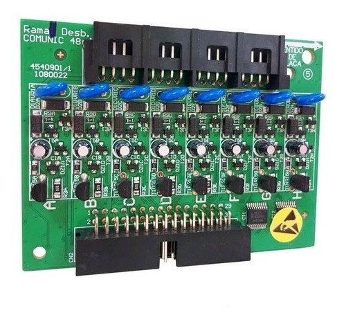 Imagem 1 de 1 de Placa De 8 Ramais Balanceada Comunic 16/48