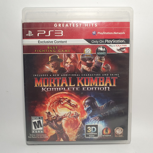 Juego Ps3 Mortal Kombat 9 - Komplete Edition - Fisico