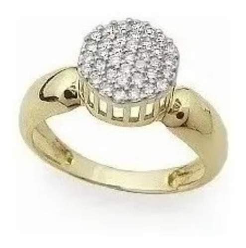 Anel Chuveiro Ouro 750 Com Diamante Gritodeluxojoias