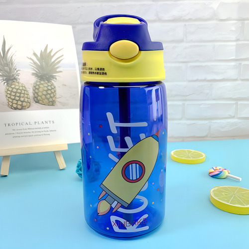 Garrafa Azul Infantil Rocket 480ml