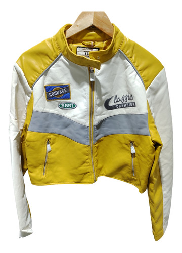 Campera Mujer Motomami Importada Ecocuero 