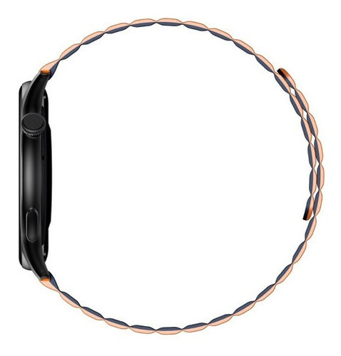 Smartwatch Kieslect K-Series Kr Pro Sport 1.43" caja 40mm de metálico negra, malla de silicona y bisel negro de dlc