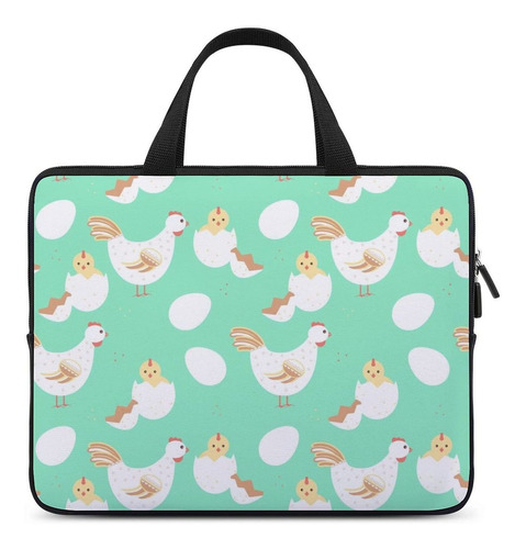 Bolsa Delgada Para Computadora Portatil Diseño Pollo Huevo