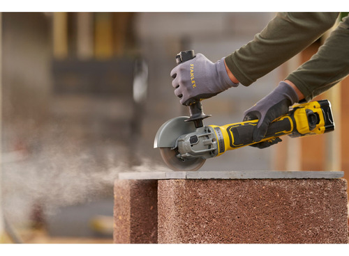 Esmeriladora Angular Brushless 4-1/2 -5 Stanley Sbg700b-b3 Negro - Amarillo 50/60 Hz