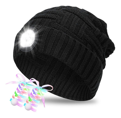 Gorro Luz Led Hombre  Regalo Mujer  Papá  Navidad  Cal...