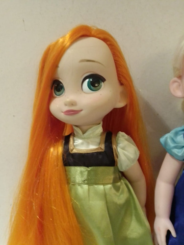 Ana Y Elsa Frozen Animators Muñeca Cabello Extra Largo (Usado)