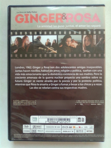 Ginger & Rosa - Película Dvd