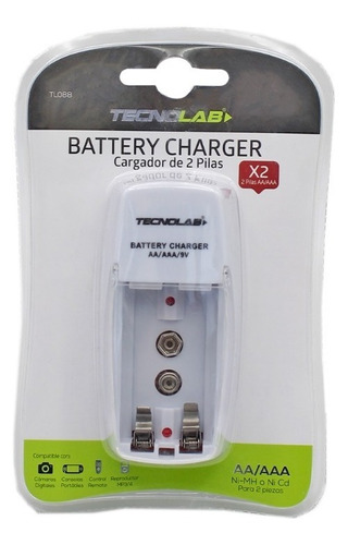 Cargador Pilas Aa Aaa 9v Tecnolab / 03-tl088