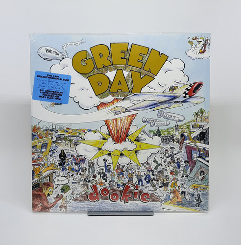 Disco de vinilo LP del 30 aniversario de Green Day Dookie listo para usar