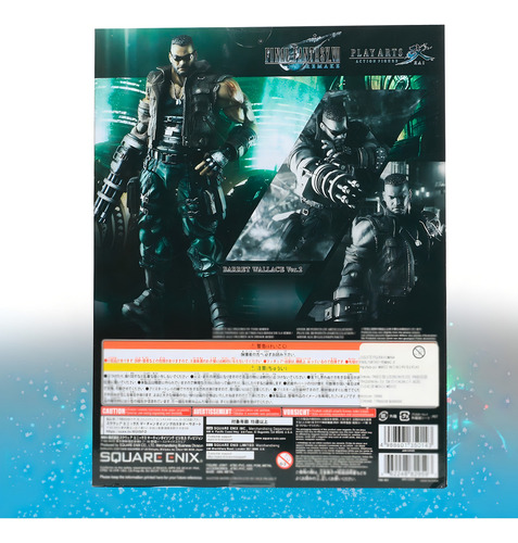 Final Fantasy Barret Wallace Figura Articulada Play Arts Kai
