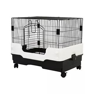 26 Rabbit Cage Carry With Pull Out Tray And Caster Siz...