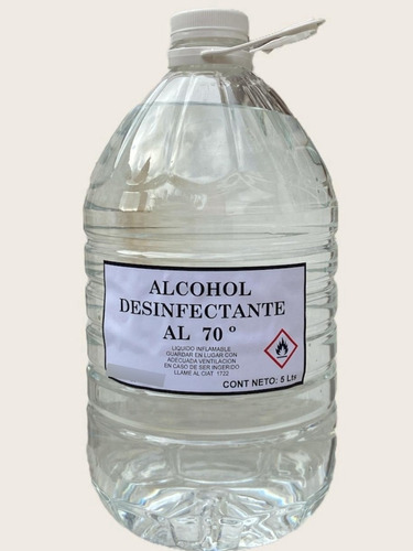 Alcohol Rectificado Al 70º    5 Litros