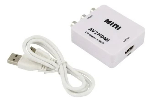 Convertidor 3 Rca A Hdmi: Soporta Resolución Full Hd