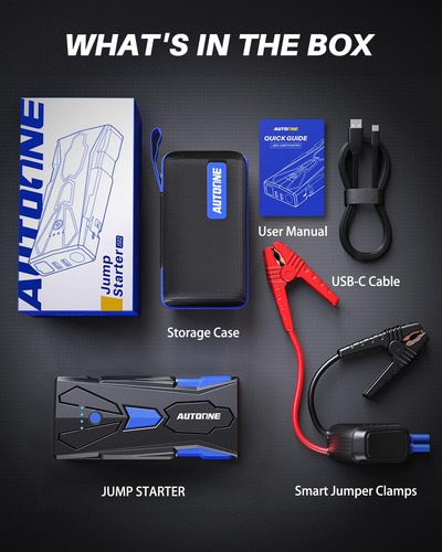 Jump Starter Autoone Js02 6000a Para Todo Tipo De Gasolina Y