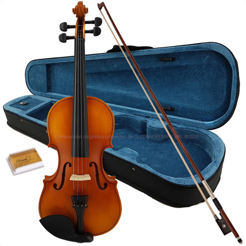 Violin Acustico De Estudio Estuche Arco Resina Completo Gtia