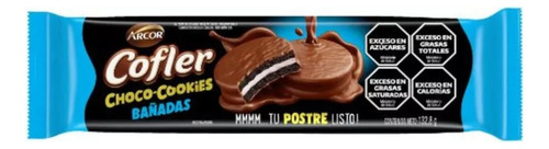 Galletitas Cofler Choco Cookies Rellenas Vainilla Bañadas En