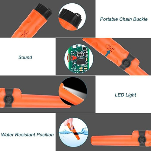 A*gift Detectores De Metales Impermeables Pin Pointer Para