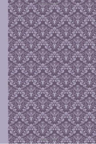 Libro: Sketch Journal: Damask (purple) 6x9 - Pages Are Lined