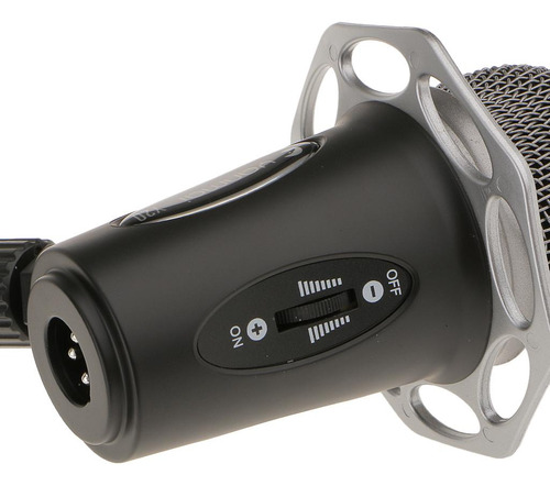 Microfone Condenser Studio Sound Podcast De 3,5 Mm E Suporte
