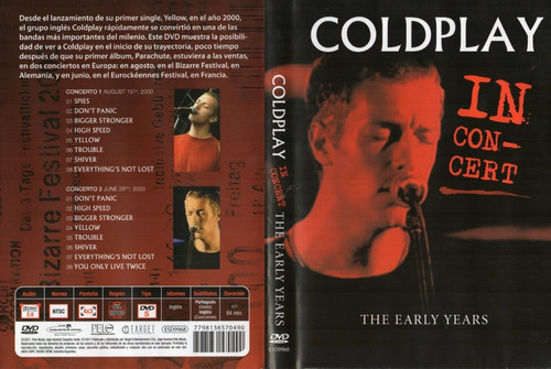 Dvd Coldplay  The Early Years 