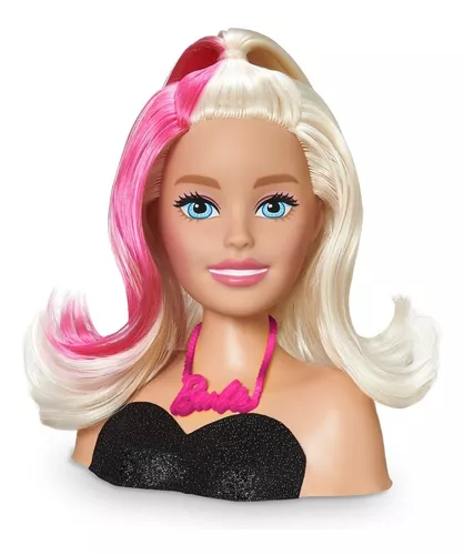 Boneca Pentear Maquiar Barbie Salão Barbie Busto Mãos Fala