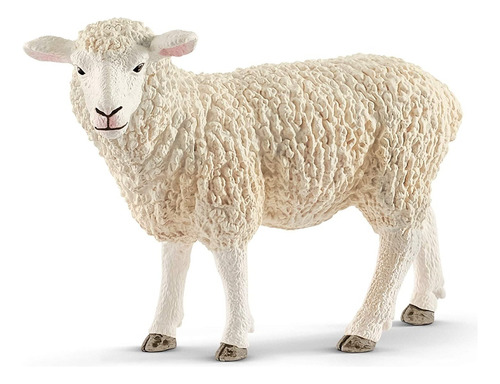 Miniatura realista Schleich Farm World 13882, con forma de oveja