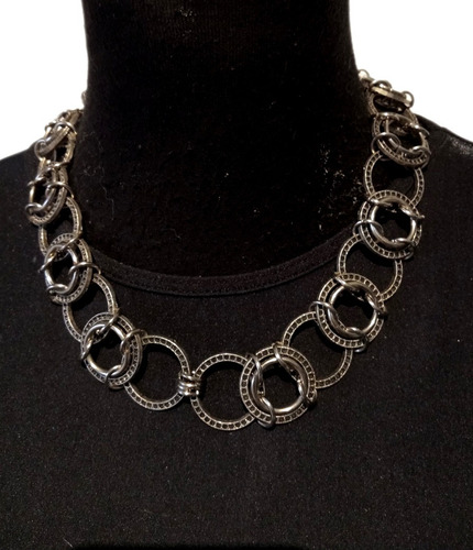 Collar Mujer Técnica Chainmaille Diseño De Autor