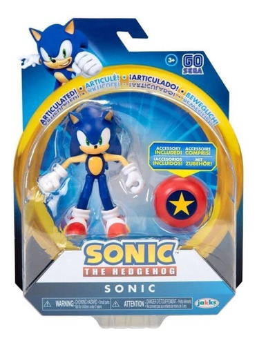 Jakks Figura De Accion Sonic The Hedgehog Caja Dañada 