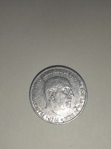 Moneda 50 Céntimos España Francisco Franco Caudillo Año 1966