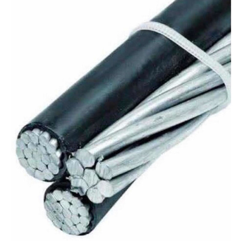 Cable De Acometida 2+1 Calibre 6 Aluminio (rollo 50 Mts) Cubierta Negro