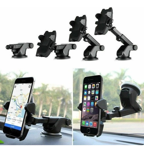 Soporte Premium Reforzado Para Celular Flexible Con Ventosa