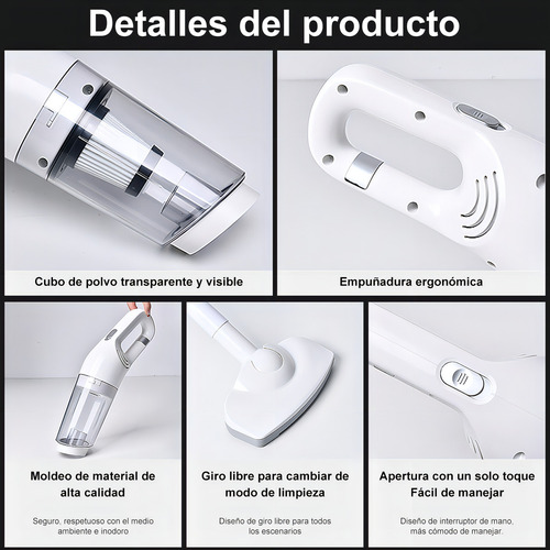 Aspirador De Pó Portátil Sem Fio Soulfox Lt-113cg Para Casa