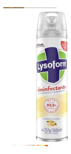 Desinfectante Lysoform Cítrica Aerosol X 360 Ml