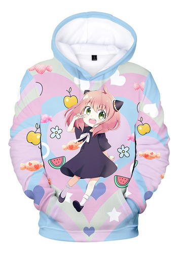 Sudadera Con Capucha Spy X Family Kawaii Forger Anya Para Ni