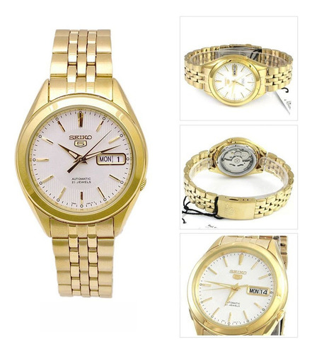 Reloj Seiko Hombre Automatico Snkl26 Acero Agente Oficial